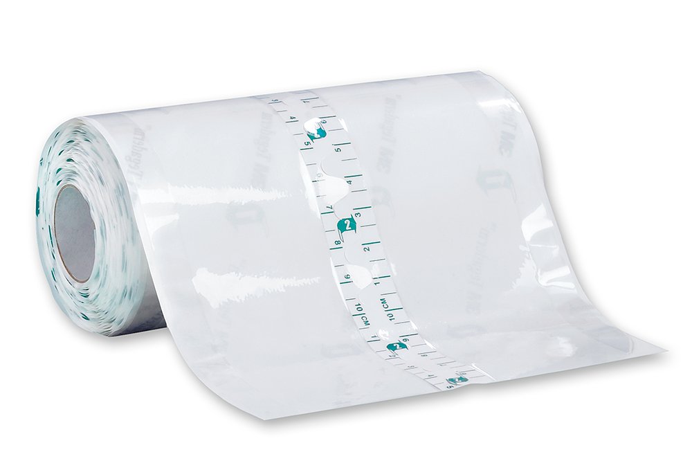 Tegaderm Transparent Film Roll 16004, product photo, out of packaging, white background, rgb, tiff