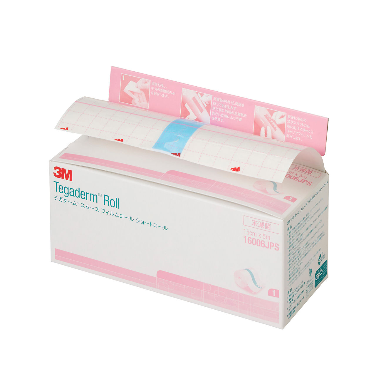 3M™ テガダーム™ スムース フィルムロール ショートロール 16006JPS, 15 cm x5 m, 1 巻/箱, 4 箱/ケース