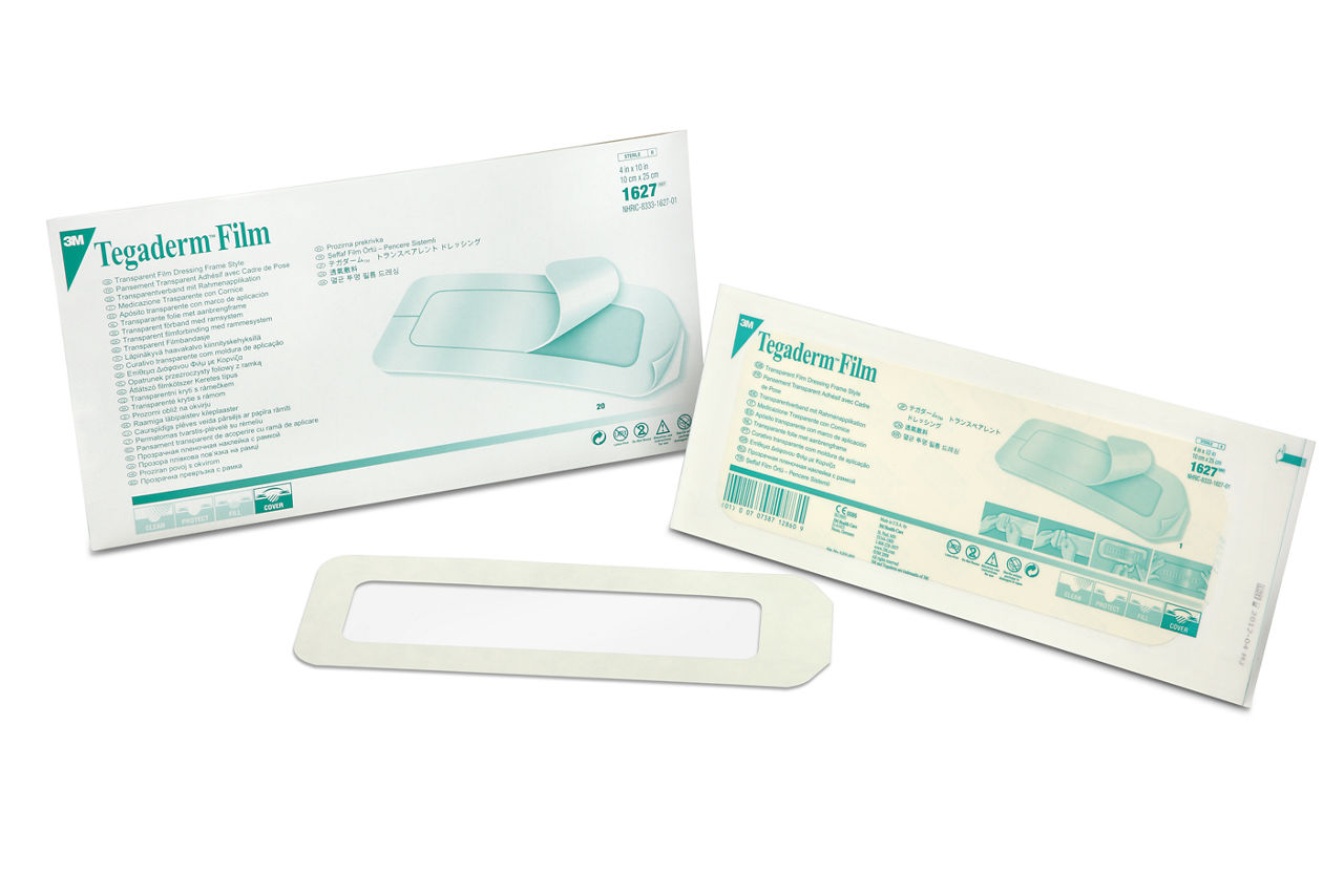 Tegaderm Transparent Film Dressing Frame Style, 1627 white bkgd