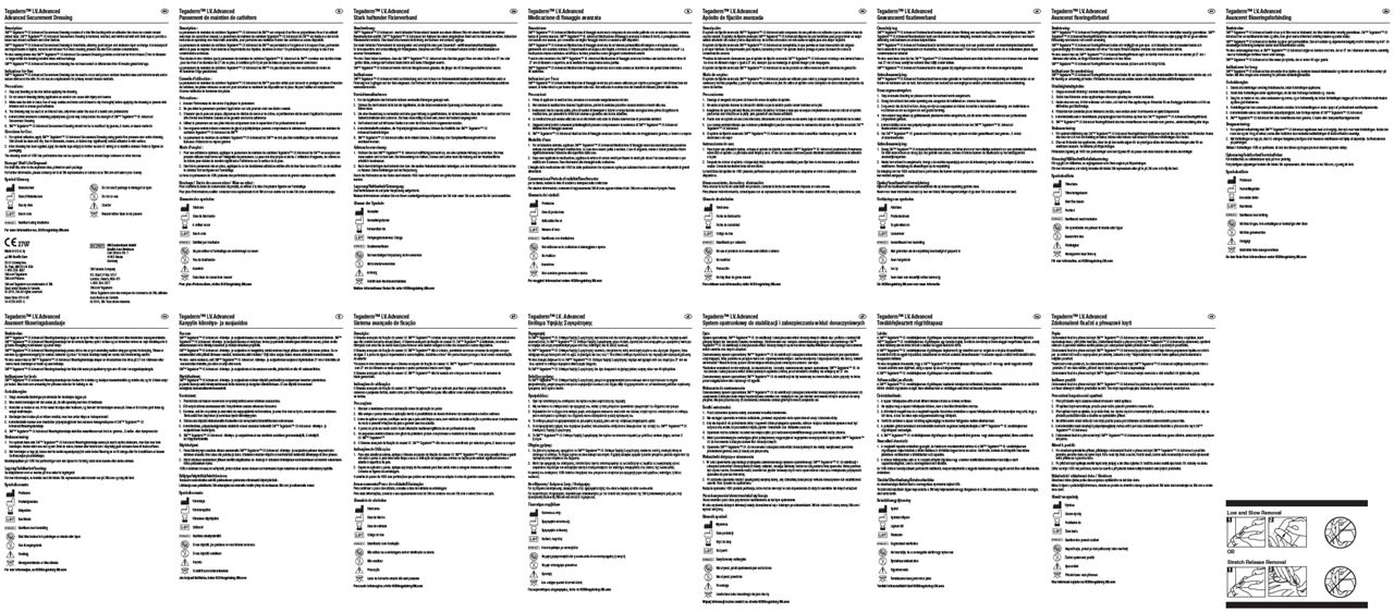 Instructions for Use - 1689 TEGADERM IV ADV SECUREMENT