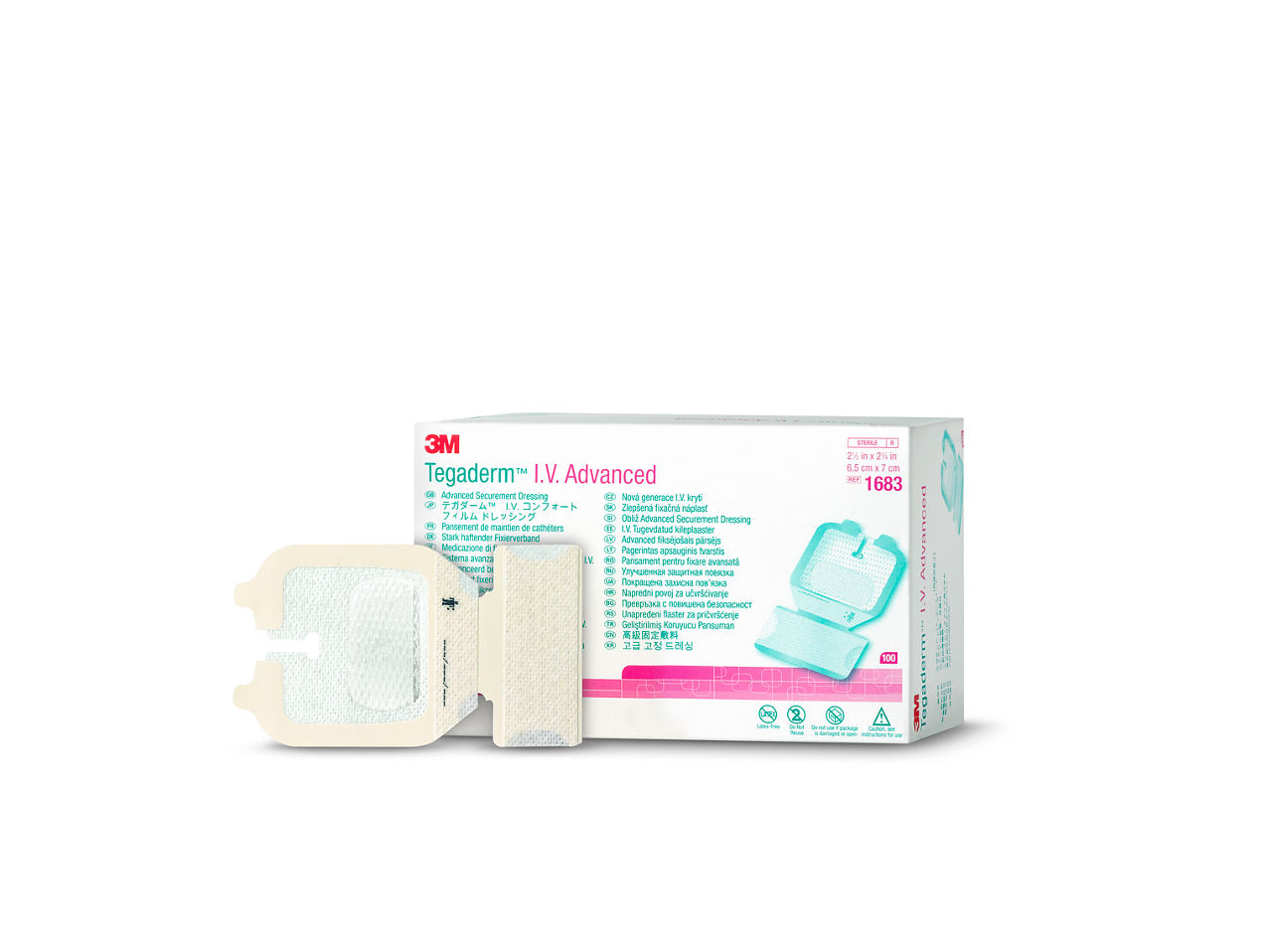 3M™ Tegaderm™ I.V. Advanced Securement Dressing 1683