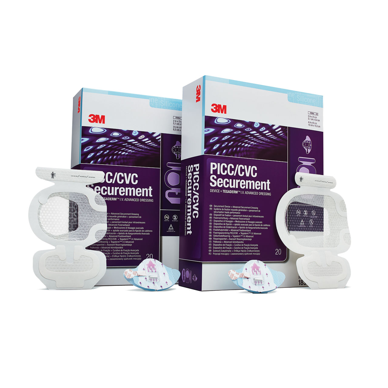 PICC/CVC Securement Device Tegaderm™ I.V. Kit 1837-2100 1839-2100