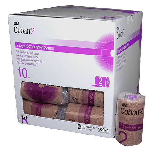 3M™ Coban™ 2 Two-Layer Compression System, 20024, 32 Bags/Carton, 2Cartons/Case