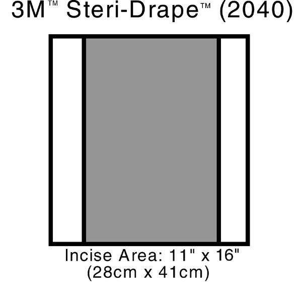 3M™ Steri-Drape™ 2 Incise Drape, 2000 Series