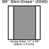 3M™ Steri-Drape™ 2 Incise Drape, 2040, Incise Area 28 cm x 41 cm (11 in x 16 1/8 in), 10/Carton, 4 Cartons/Case