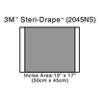 3M™ Steri-Drape™ Cardiovascular Sheet with Ioban™ 2 Incise Film, 2045NS,60 cm x 45 cm, 200/Case