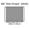 3M™ Steri-Drape™ 2 Incise Drape, 2045, Incise Area 50 cm x 45 cm (19 5/8 in x 17 5/8 in), 10/Carton, 4 Cartons/Case