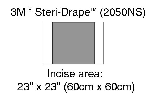 3M™ Steri-Drape™ 2 Incise Drape 2050NS, 200/Case