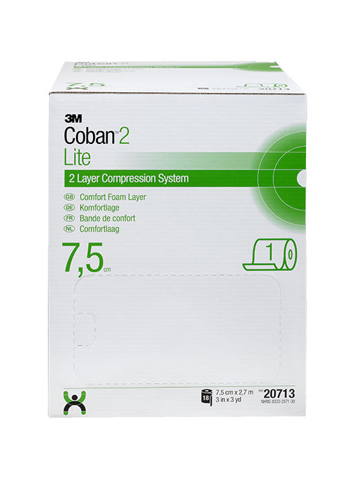 3M™ Coban™ 2 Lite Comfort Foam Layer, 20713, 18/Carton, 4 Cartons/Case