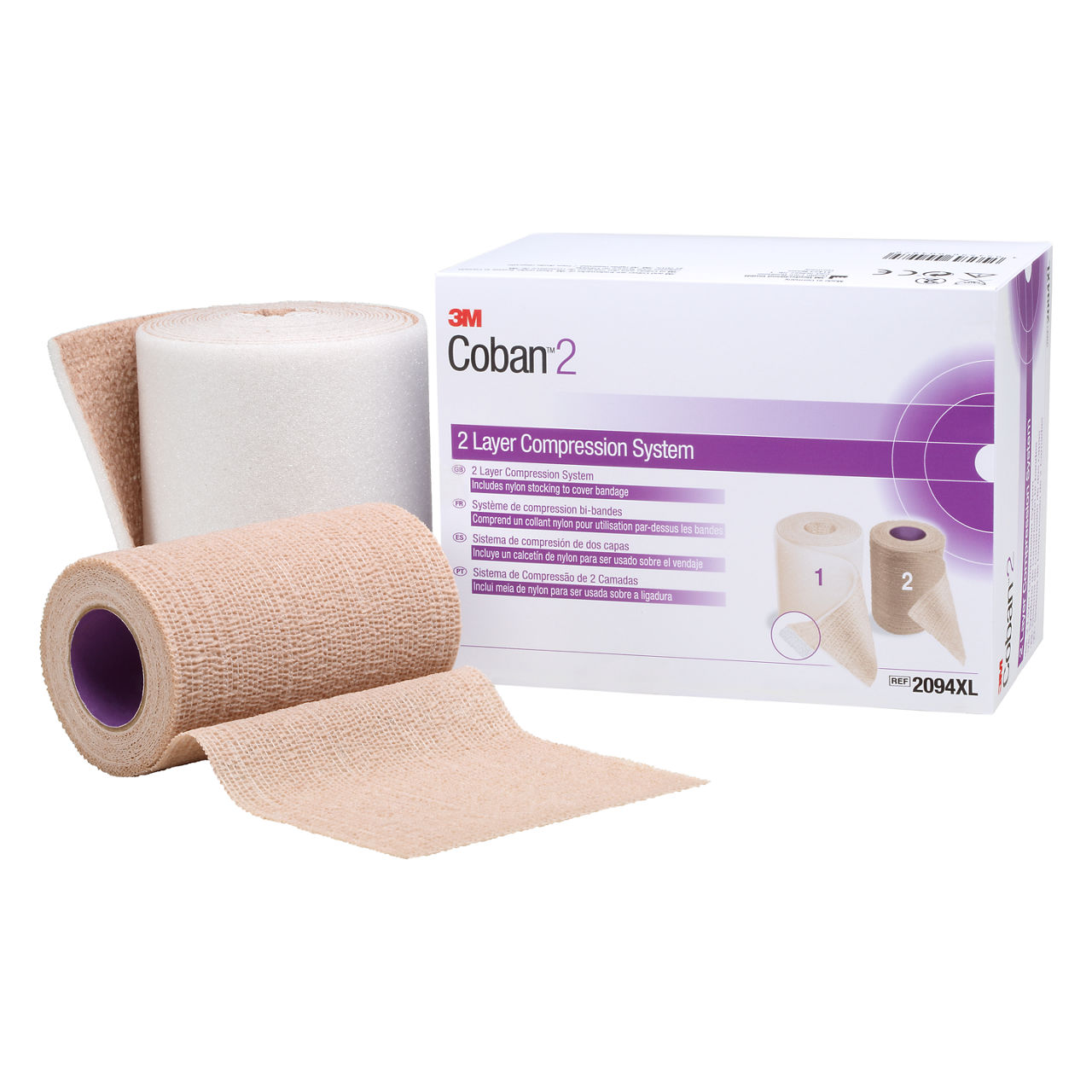 3M™ Coban™ 2 Two-Layer Compression System 2094XL, Extra Long