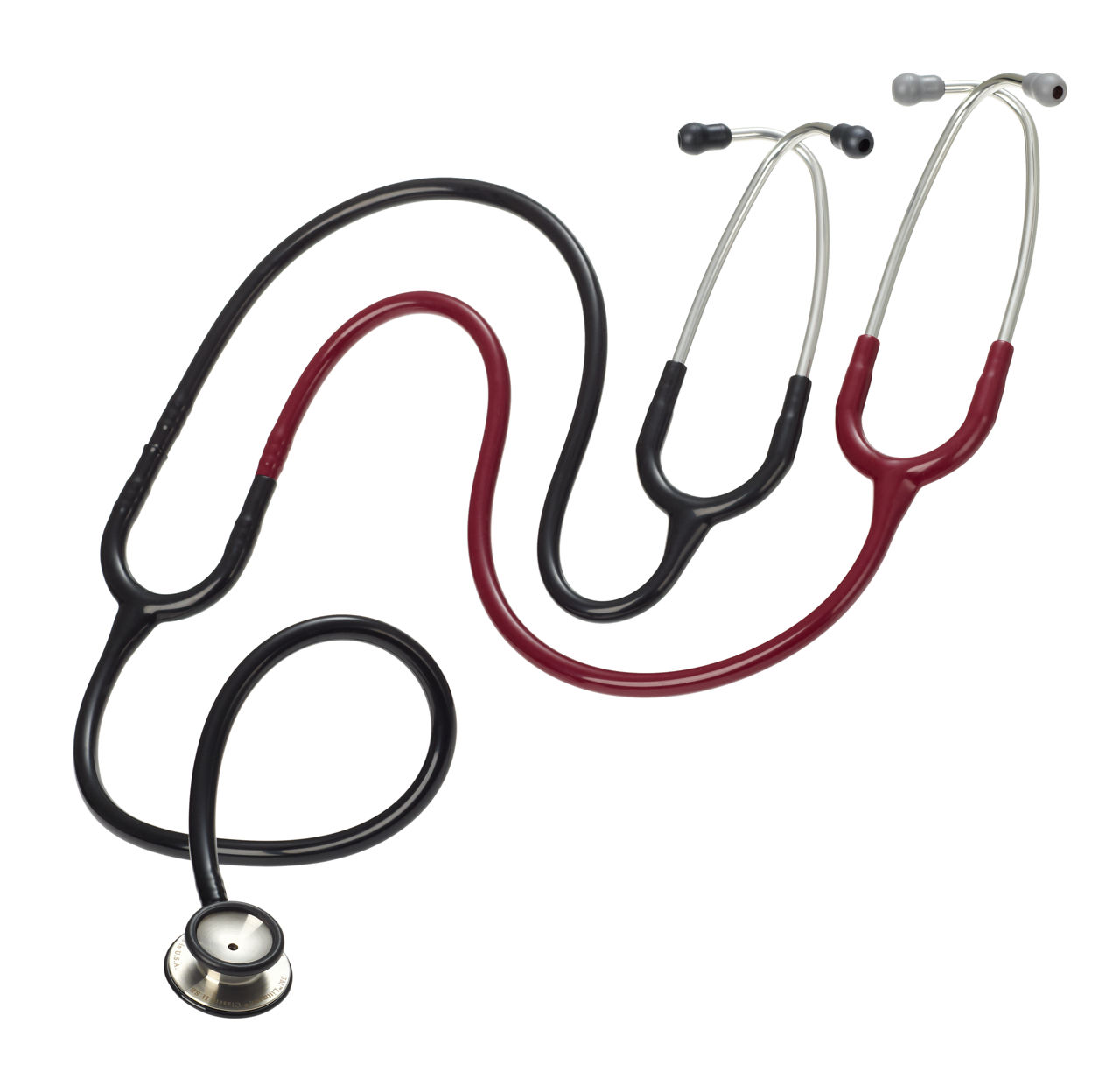 3M™ Littmann(R) Stethoscope Binaurals for Teaching Stethoscope7880780284 Black and Burgundy, 40 inch