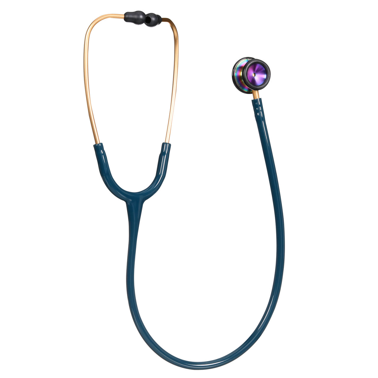 3M™ Littmann® Classic II Pediatric Stethoscope, Rainbow-finish Chestpiece, Caribbean Blue Tube, 2153