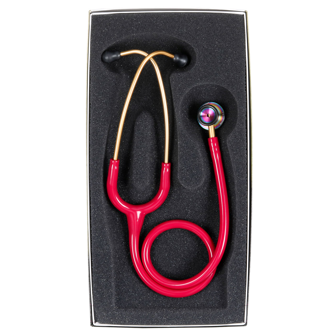 3M™ Littmann® Classic II Infant Stethoscope, Rainbow-finish Chestpiece, Raspberry Tube, 2157