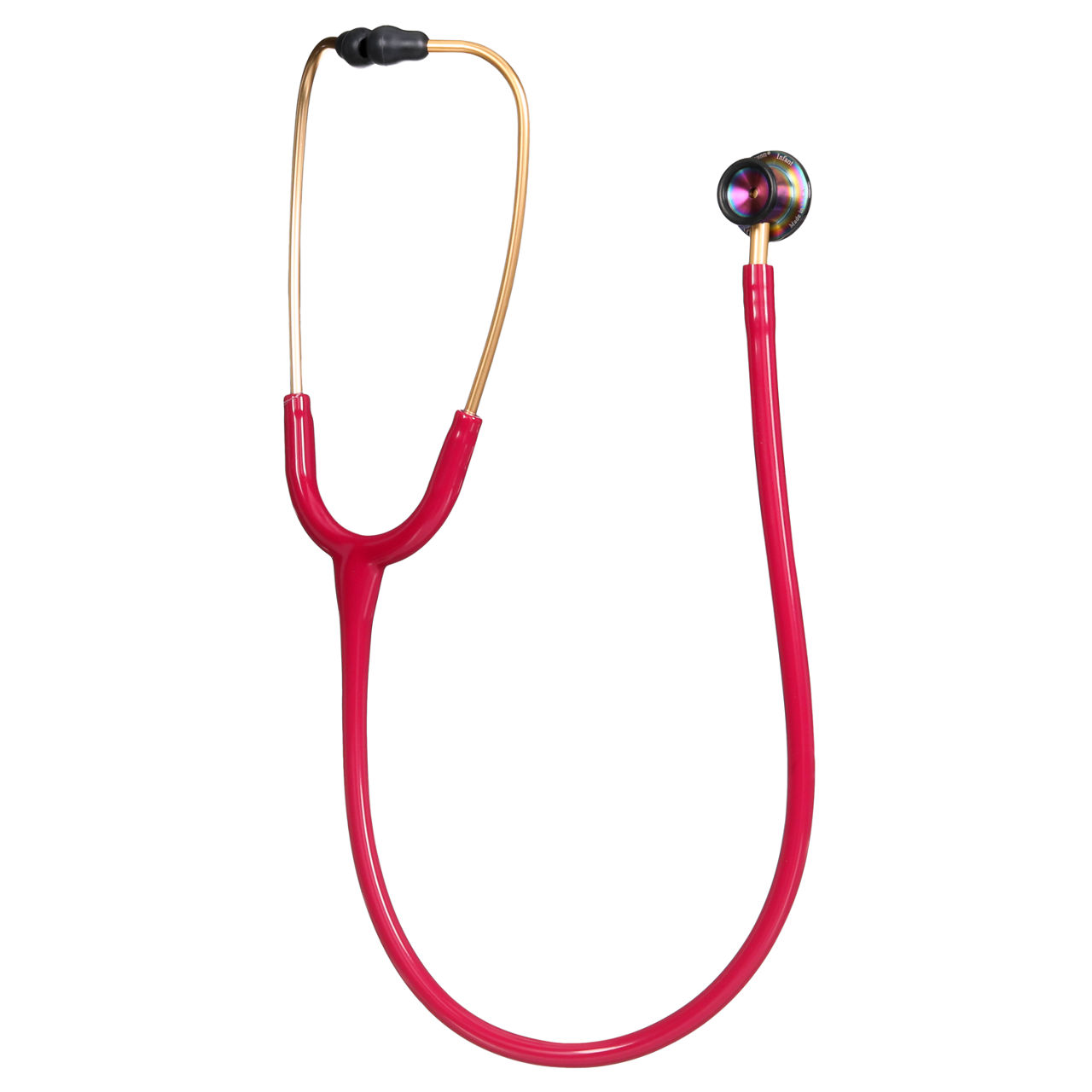 3M™ Littmann® Classic II Infant Stethoscope, Rainbow-finish Chestpiece, Raspberry Tube, 2157