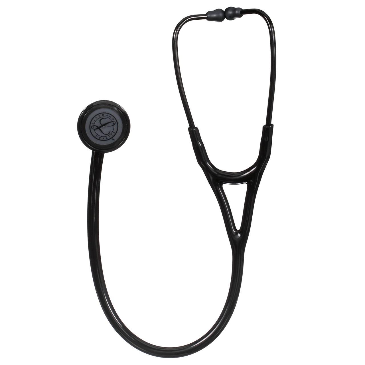 3M™ Littmann® Master Cardiology™ Stethoscope, Black Plated Chestpiece and Eartubes, 2161