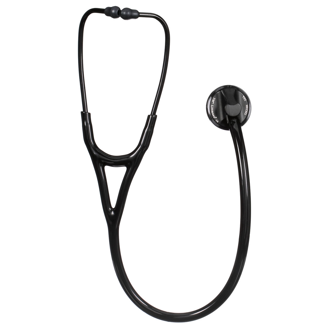 3M™ Littmann® Master Cardiology™ Stethoscope, Black Plated Chestpiece and Eartubes, 2161