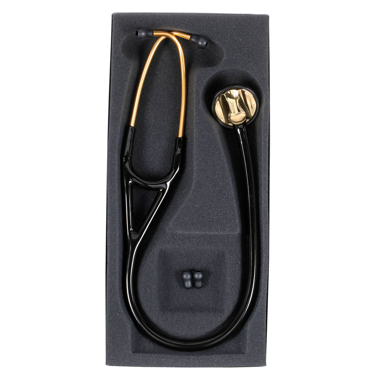 3M™ Littmann® Master Cardiology™ Stethoscope, Brass-Finish Chestpiece, Black Tube, 2175