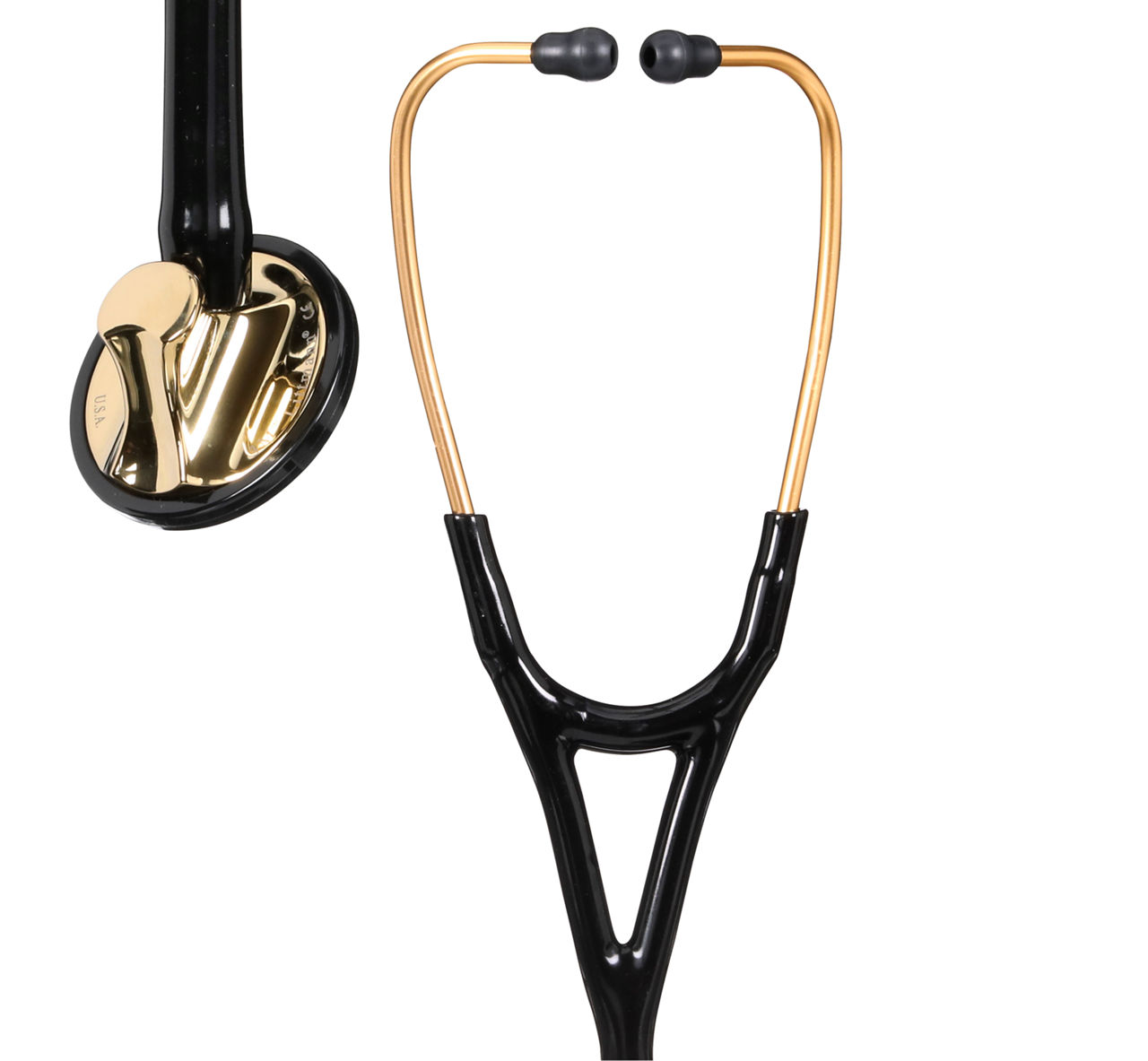 3M™ Littmann® Master Cardiology™ Stethoscope, 2175, Brass-Finish Chestpiece, Black Tube, 27 in, 3 Each/Case