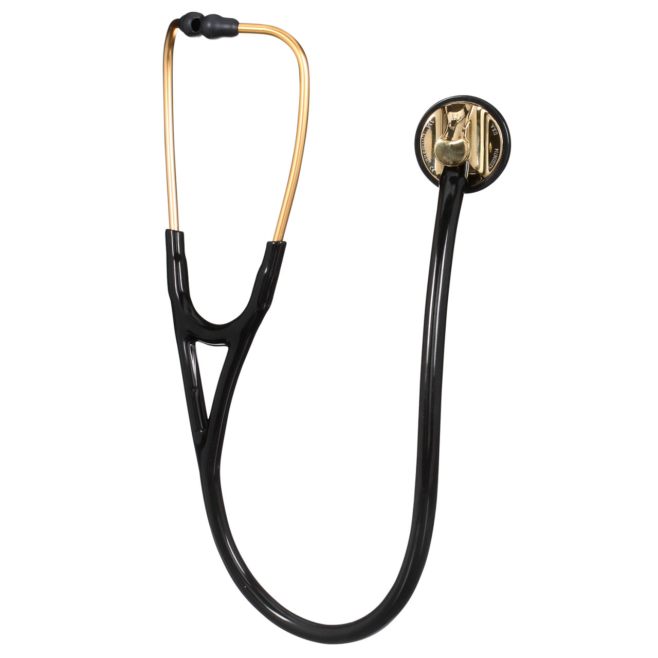 3M™ Littmann® Master Cardiology™ Stethoscope, Brass-Finish Chestpiece, Black Tube, 2175