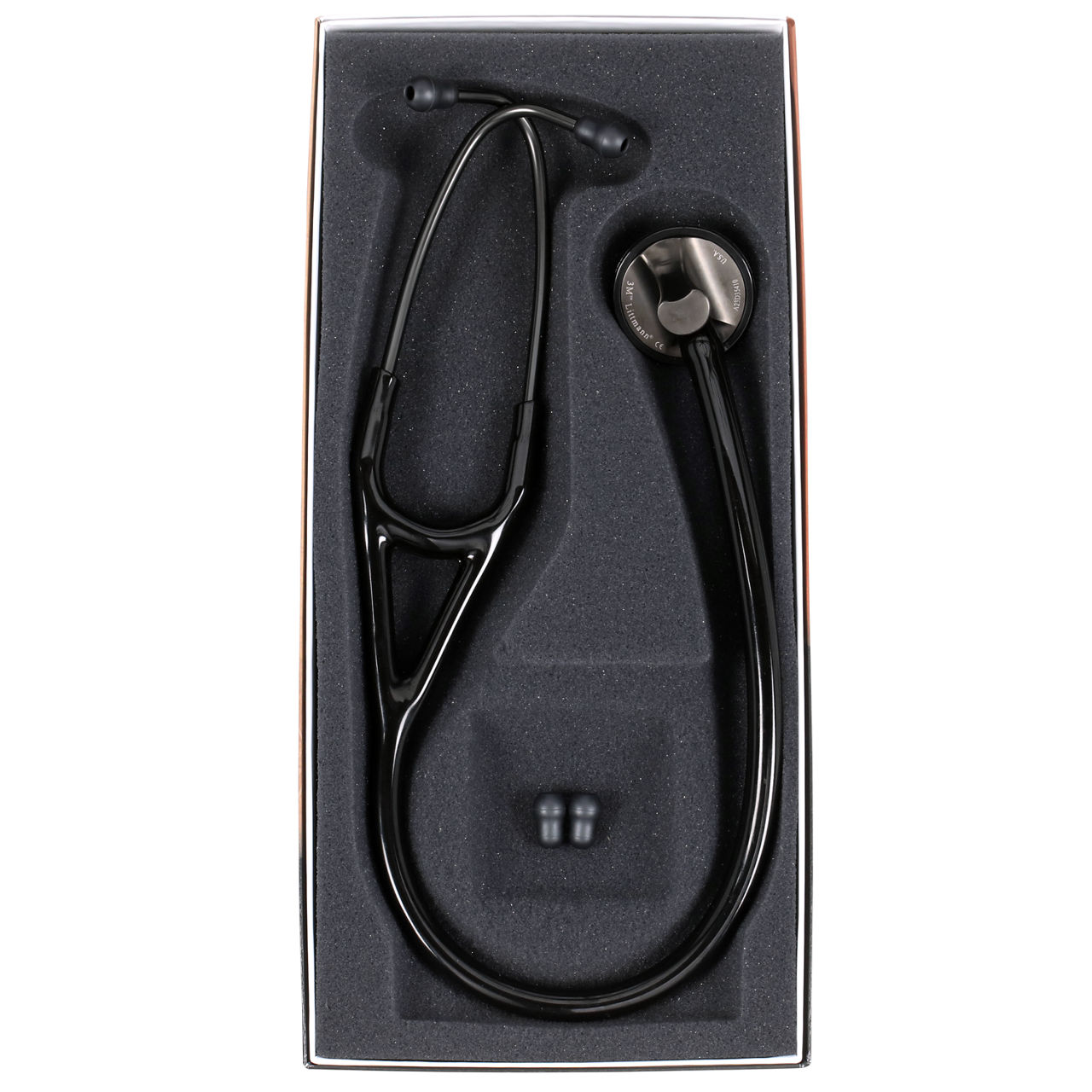 3M™ Littmann® Master Cardiology™ Stethoscope, Smoke-Finish Chestpiece, Black Tube, 2176