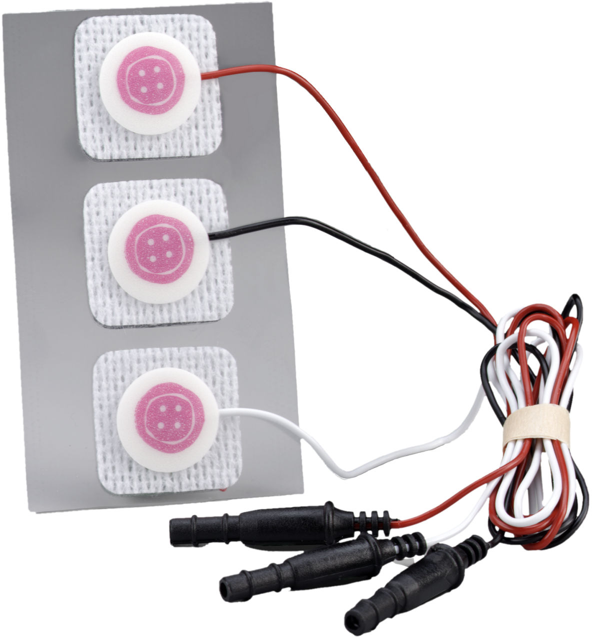 3M™ Red Dot™ ECG Monitoring Electrodes, Neonatal, Pre-Wired,Radiolucent, with Soft Cloth, 2282