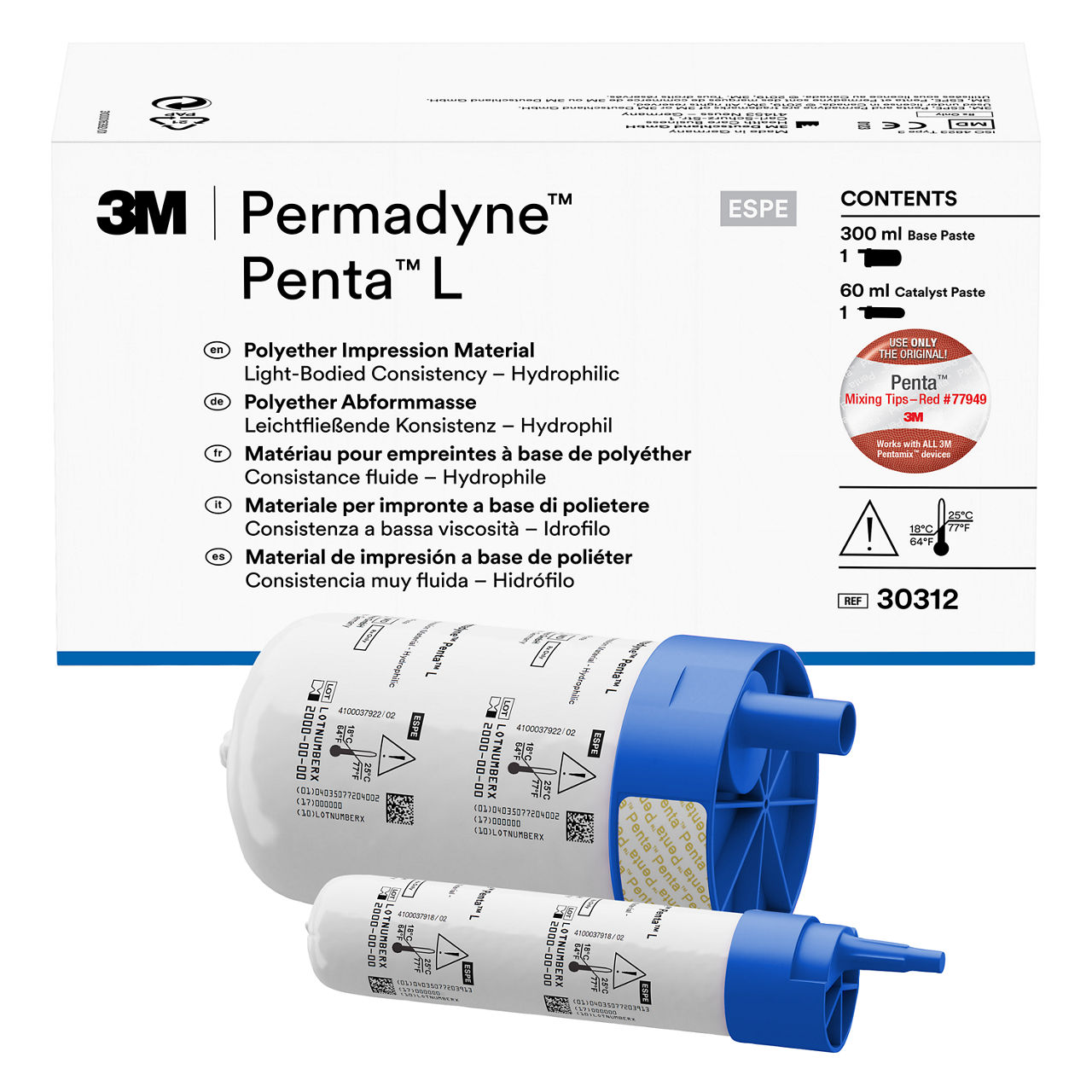 3M™ Permadyne™ Penta™ L 30312 Matériau d’empreintes Polyéther