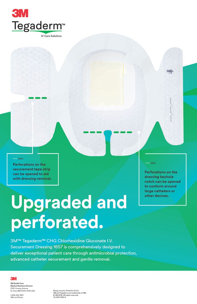 3M™ Tegaderm™ CHG I.V. Securement Dressing 1657 Poster