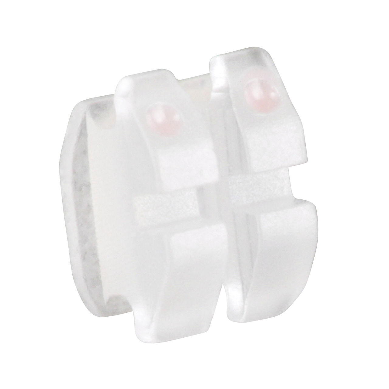 3M™ Unitek™ Gemini Clear Ceramic Brackets, .022, L1-2, -6T/0A, APC™ II, 3117-308, 1/Ea