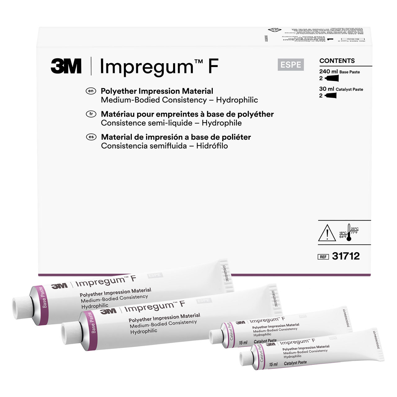 Paquet double de matériau de consistance moyenne Impregum™ F 3M™, 31712