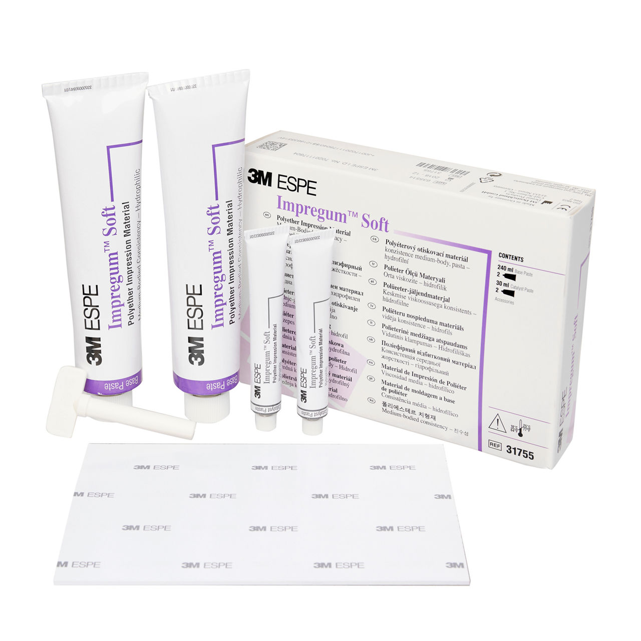3M™ Impregum™ Soft Medium and Light Bodied Polyether Tray ImpressionMaterial Intro Kit, 31755, 1 Set/Case