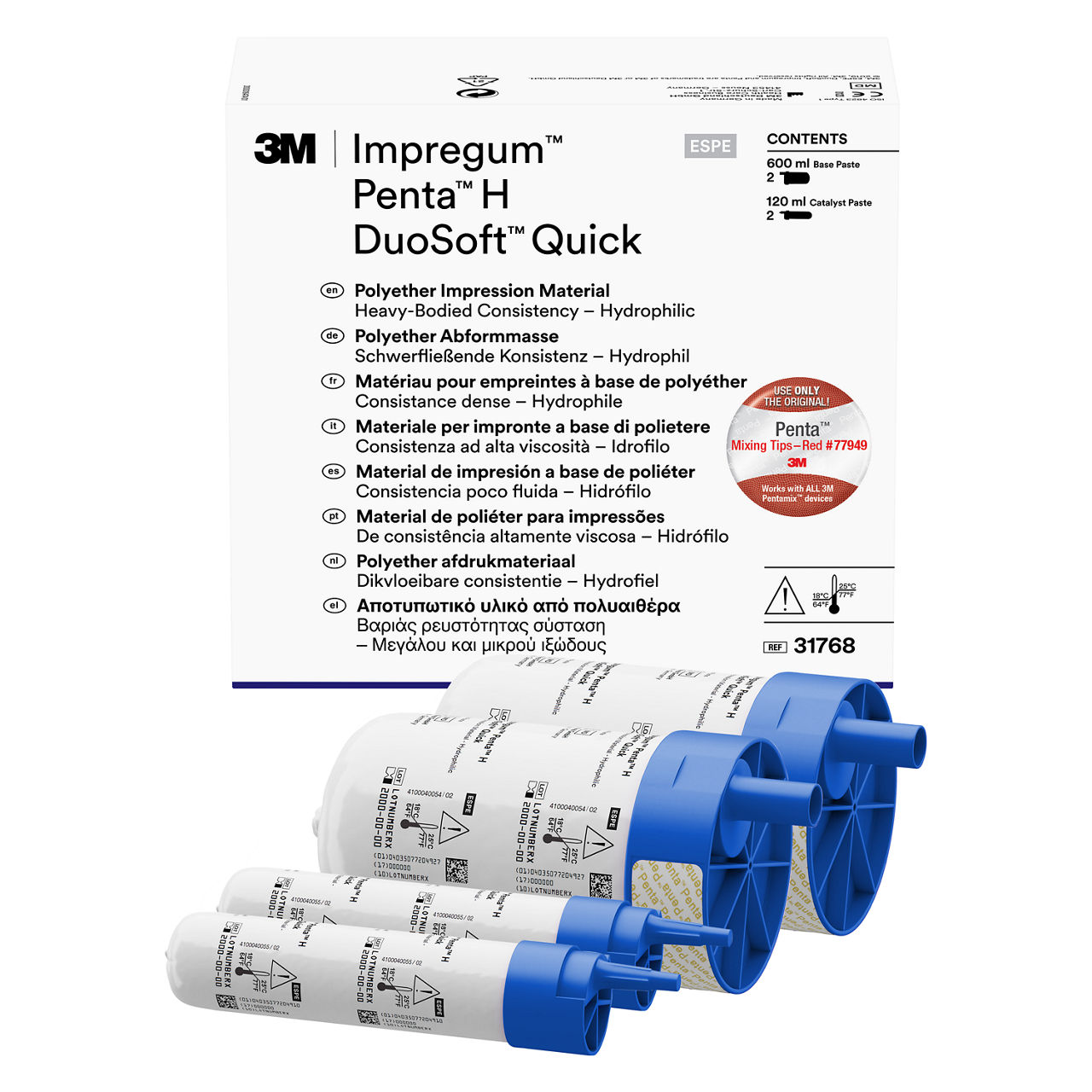 3M™ Impregum™ Penta™ H DuoSoft Quick 31768, Matériau d’empreintespolyéther