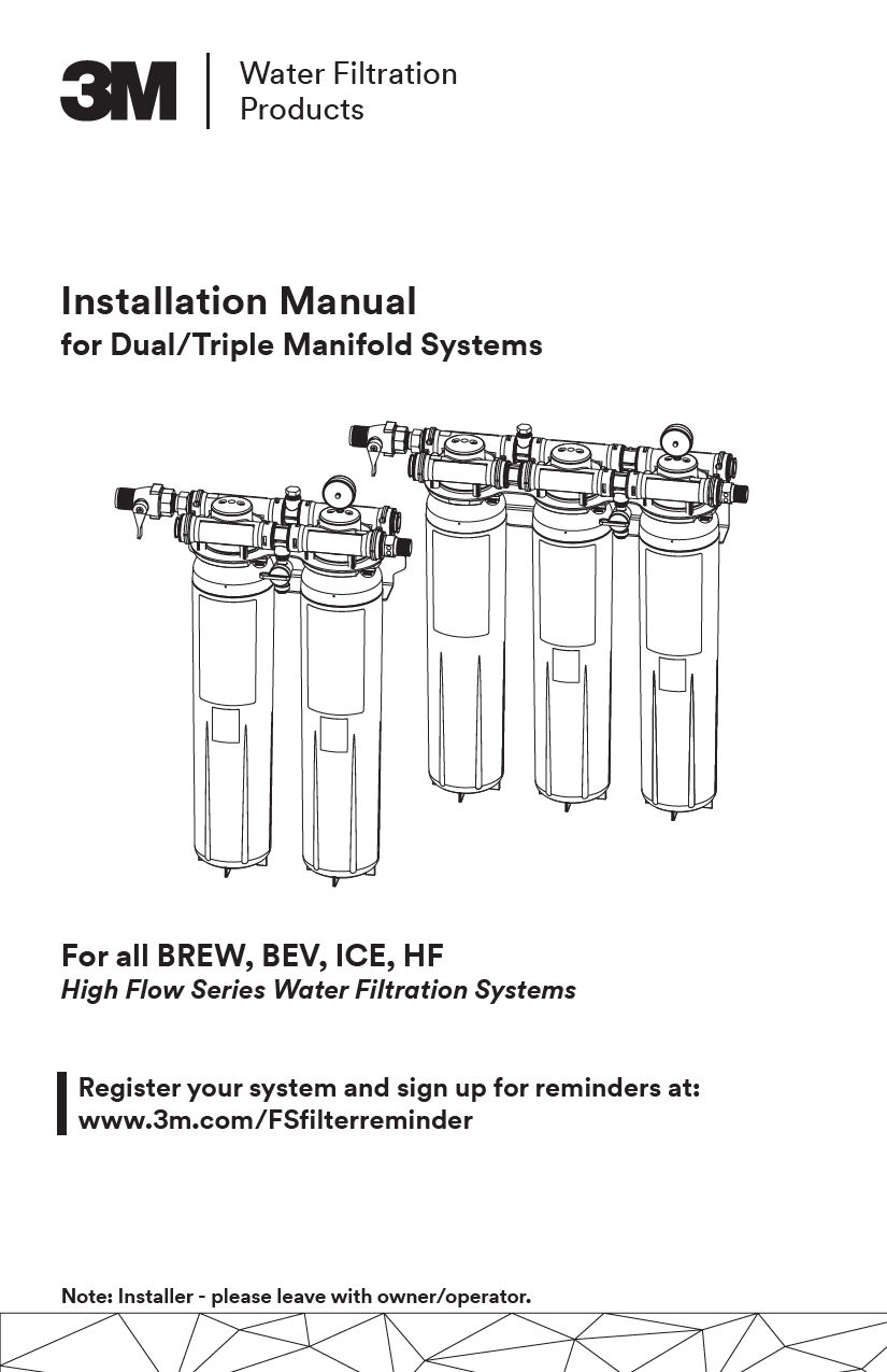 Installation Manual for Dual/Triple Manifold Systems