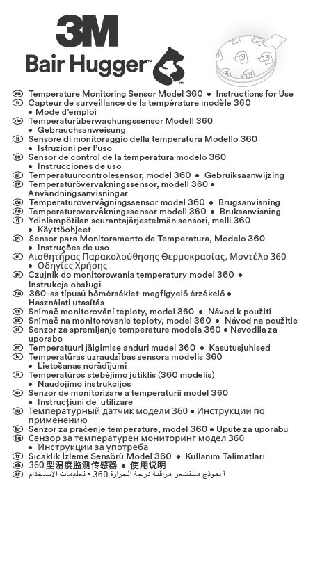 Instructions for Use - 36000 TEMP MONITOR SENSOR, 25/CS