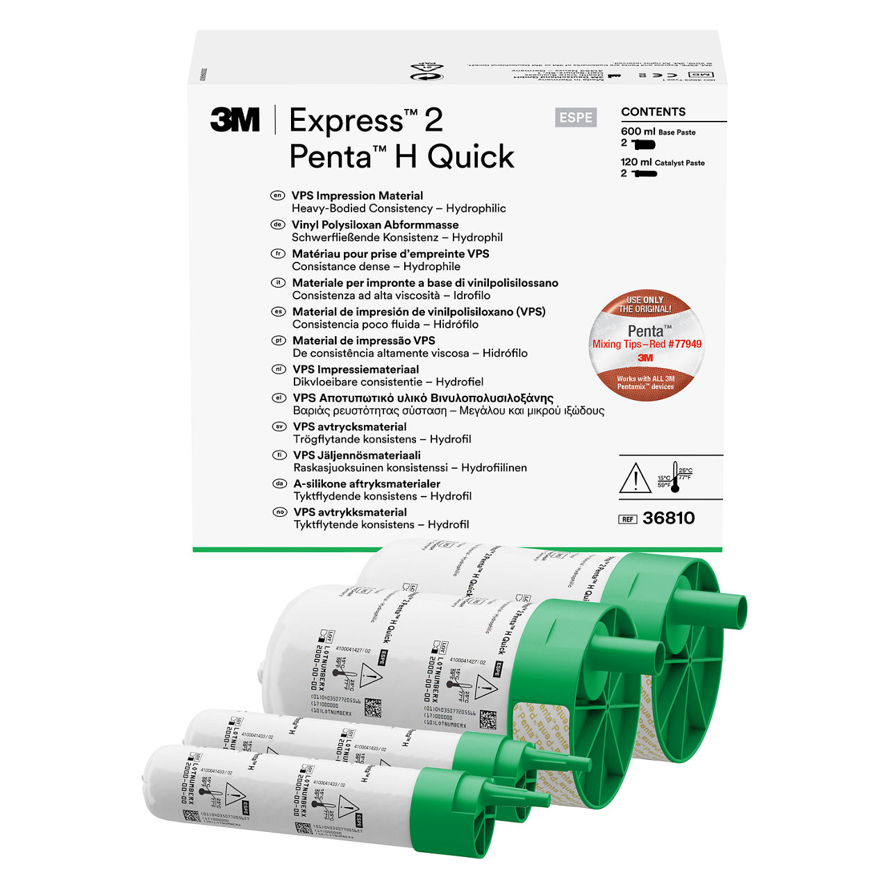 3M™ Express™ 2 Penta™ H Quick VPS Impression Material Refill, 36810
