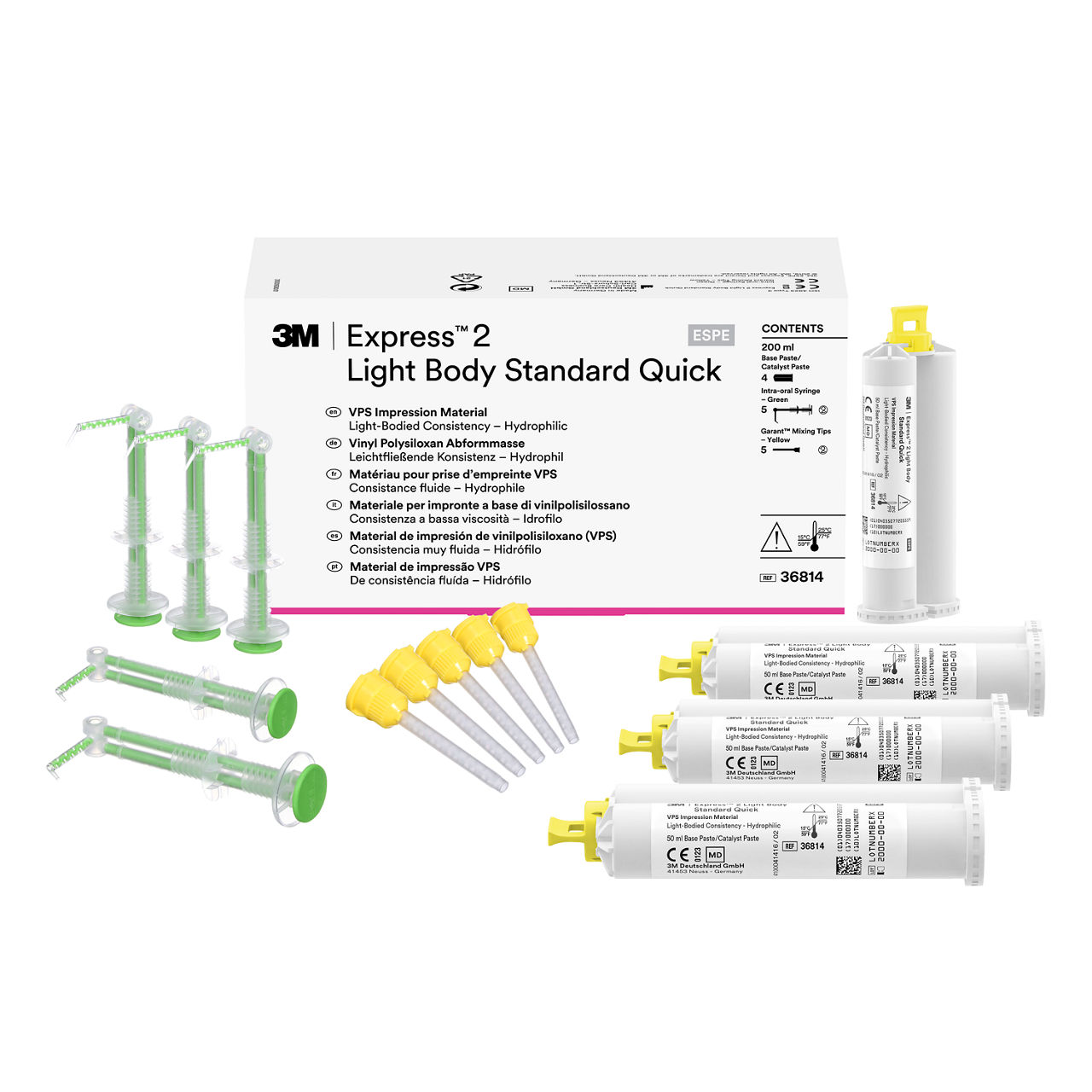 3M™ Express™ 2 Light Body Standard Quick VPS Impression Material Refill, 36814
