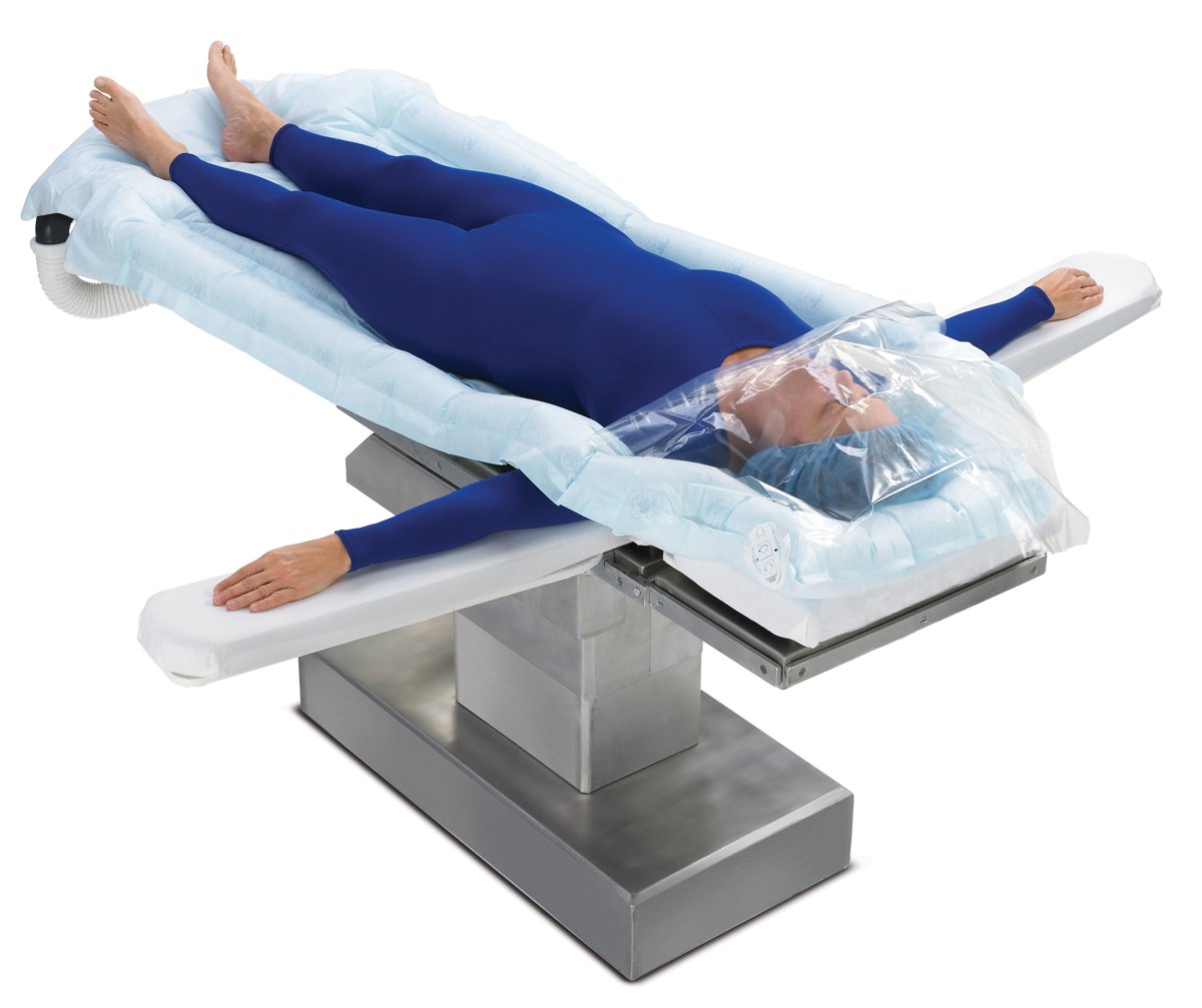 Arms out, patient warming, Bair Hugger Therapy, Full Access Underbody Blanket, Model 635, Supine, arms out, cmyk, psd, 70-2010-8487-1
