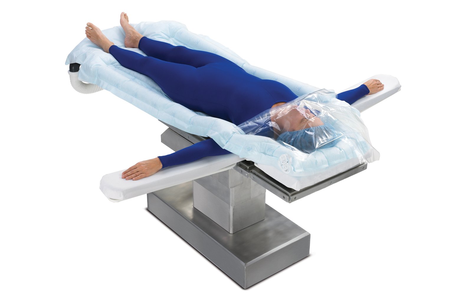 Arms out, patient warming, Bair Hugger Therapy, Full Access Underbody Blanket, Model 635, Supine, arms out, cmyk, psd, 70-2010-8487-1