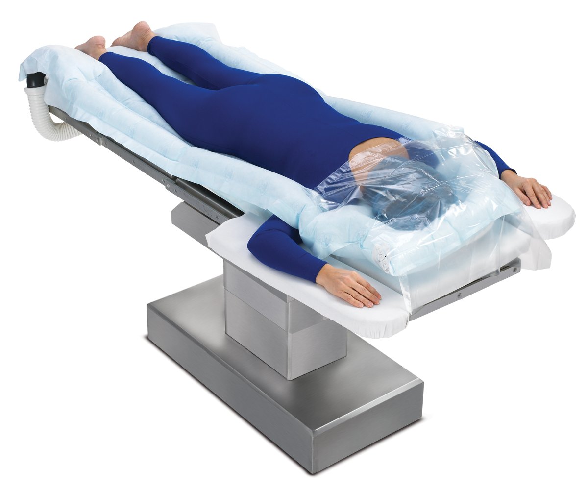 patient warming, Bair Hugger Therapy, Full Access Underbody Blanket, Model 635, Prone, arms out, cmyk, tiff, 70-2010-8487-1