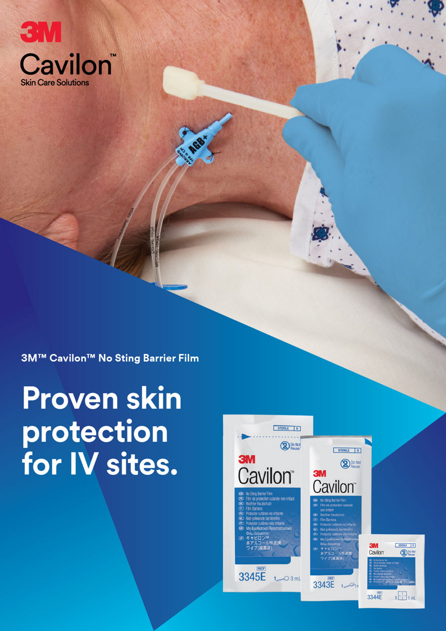 Cavilon No Sting barrier film skin protection IV sites brochure cover preview