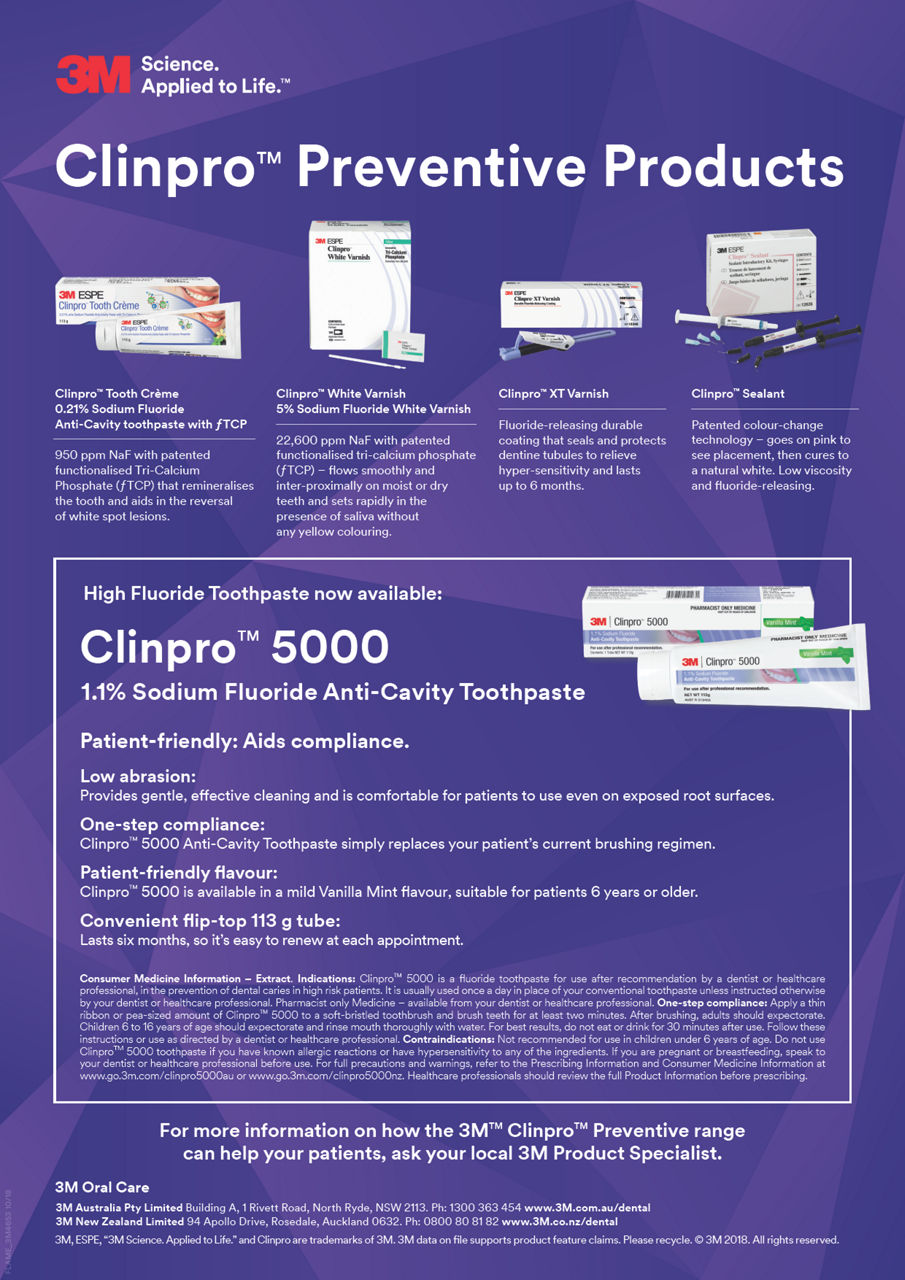 Clinpro Preventive Range - One Pager - Australia and New Zealand