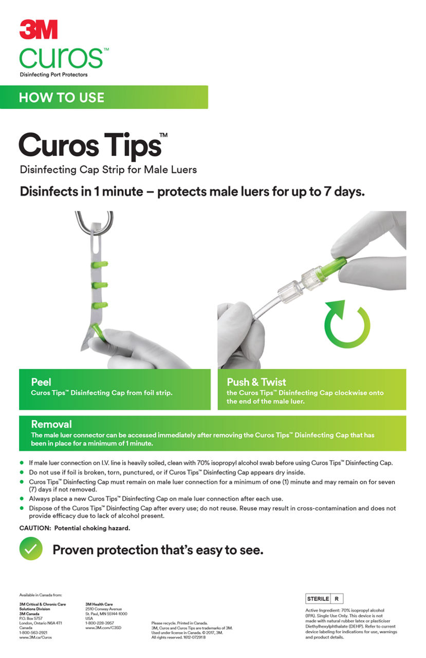 3M™ Curos Tips™ Disinfecting Cap How to use_English