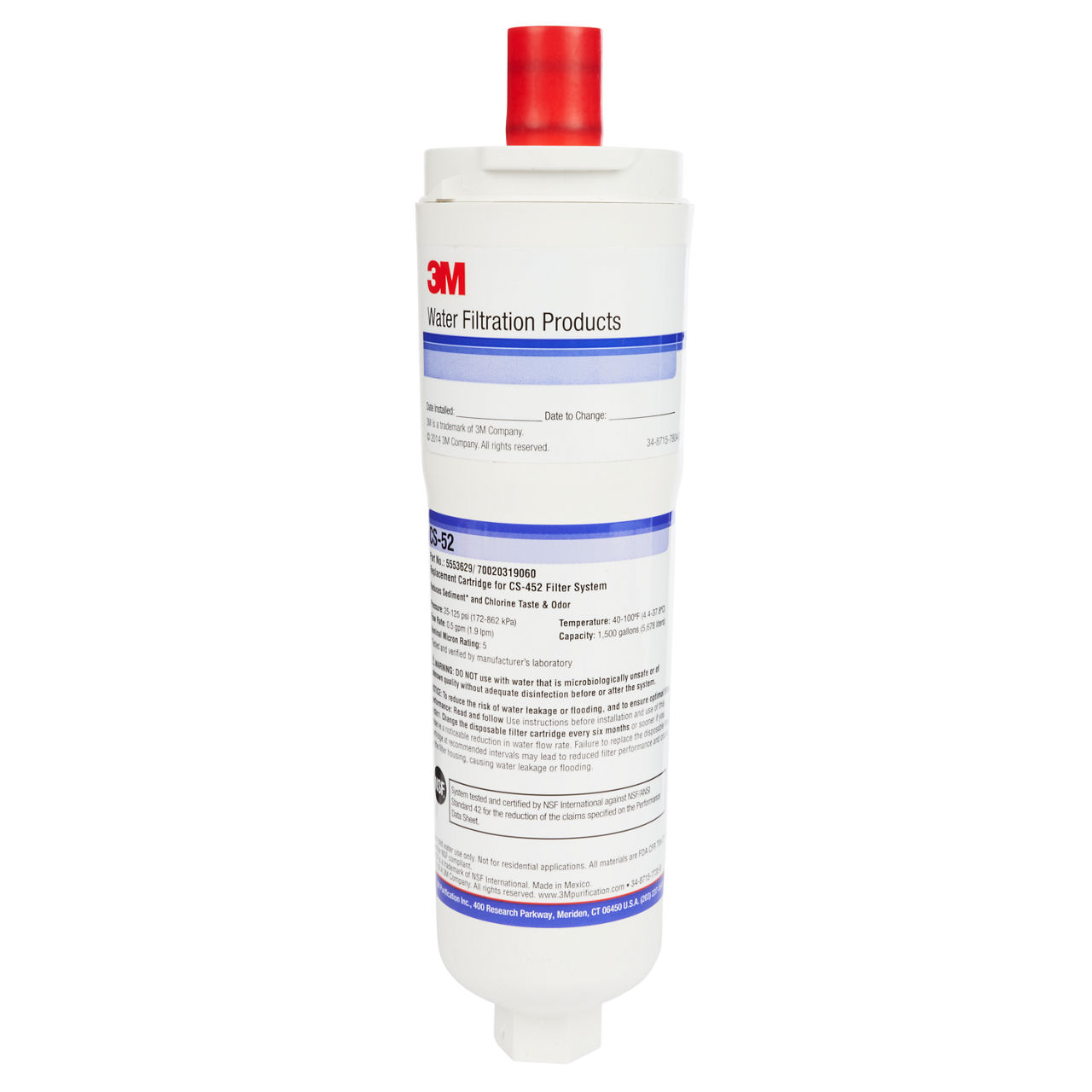 3M™ Commercial Replacement Water Filter Cartridge CARTPAK Series 8000Series, 5583412, 1 Per Case