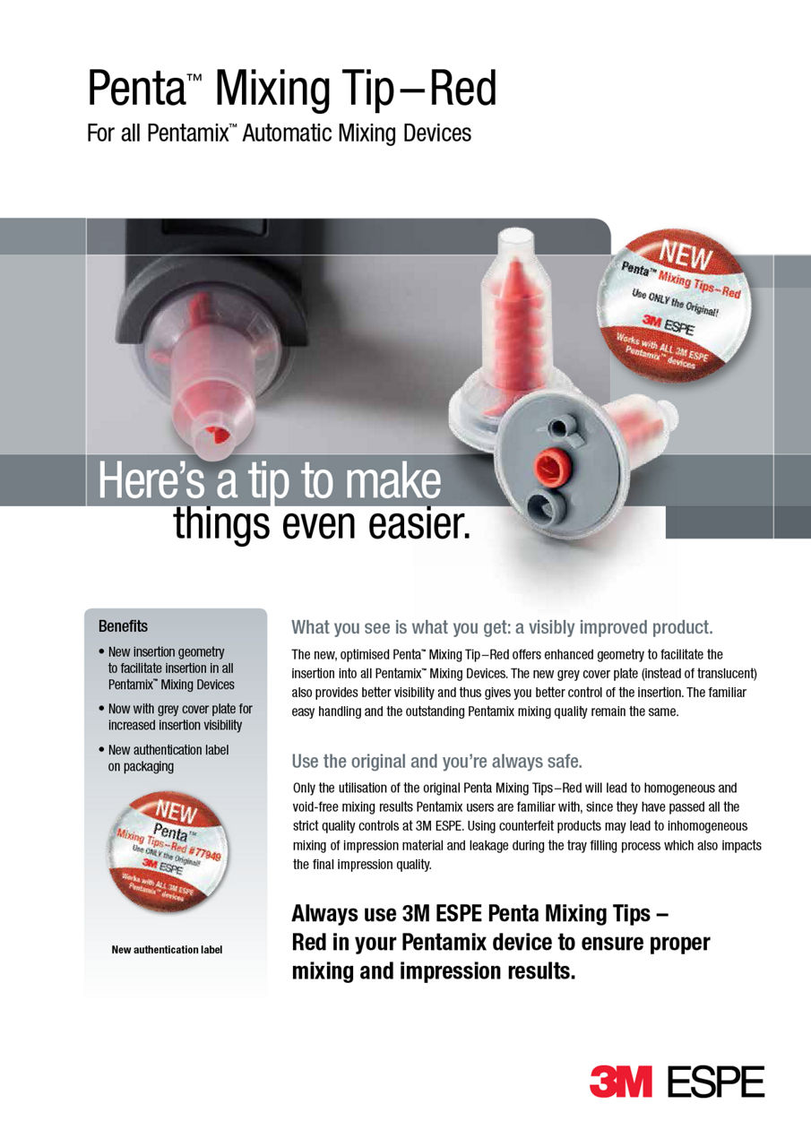 3M™ Penta™ Mixing Tips Red