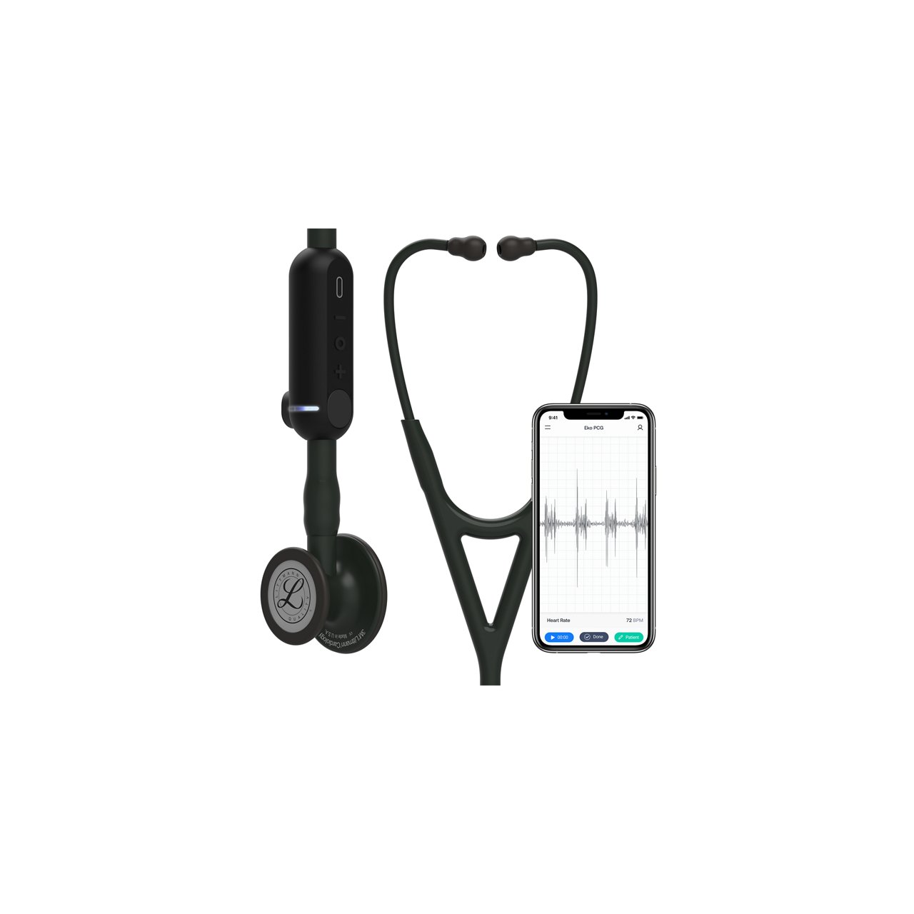 3M™ Littmann® CORE Digitalny Stetoskop, 8480, Widok Hero, iPhone, 3400x3400 px, wysoka rozdzielczość