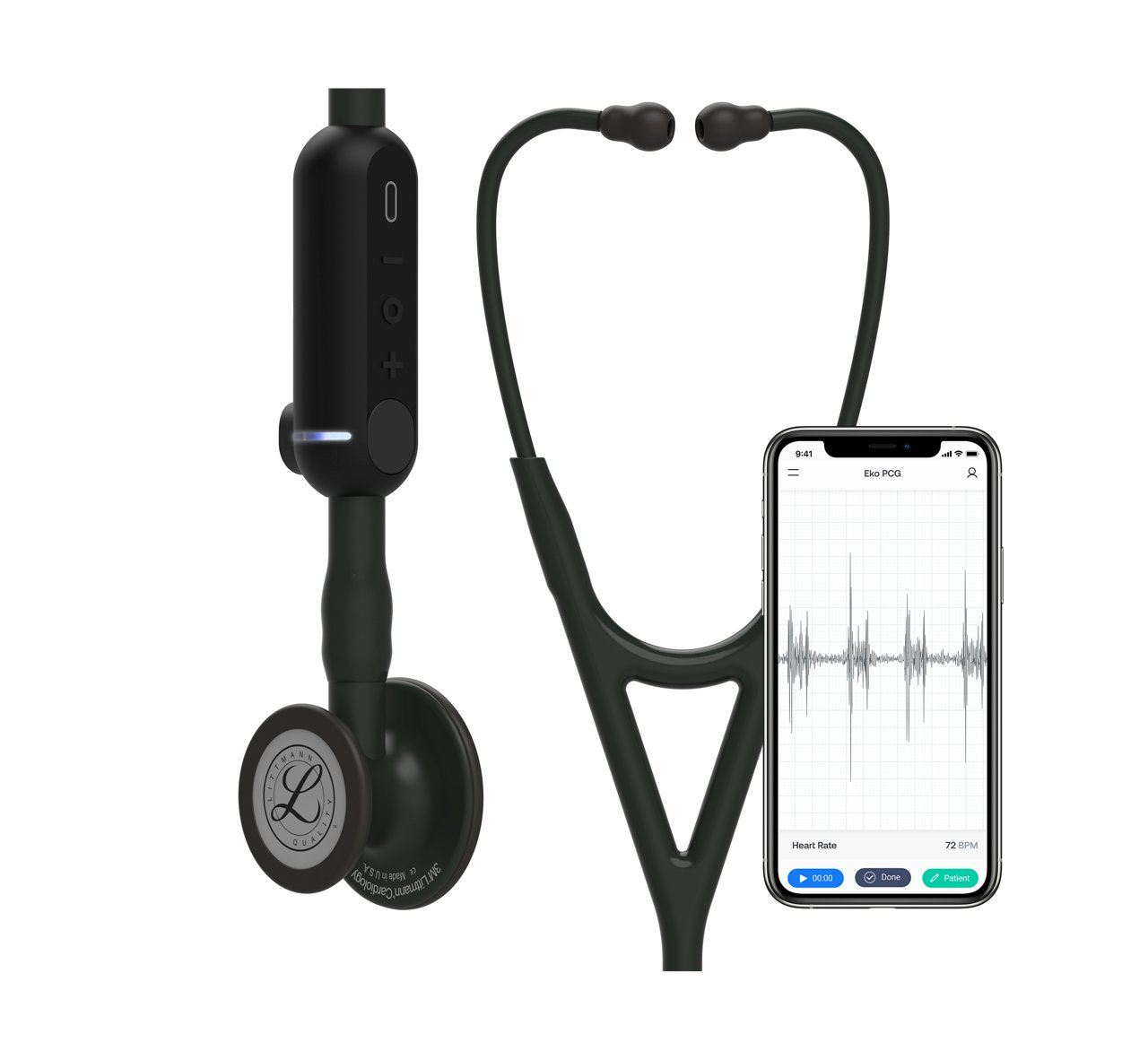 Stéthoscope Numérique 3M™ Littmann® CORE, 8480, Vue Héroïque, iPhone, 3400x3400 px, haute résolution
