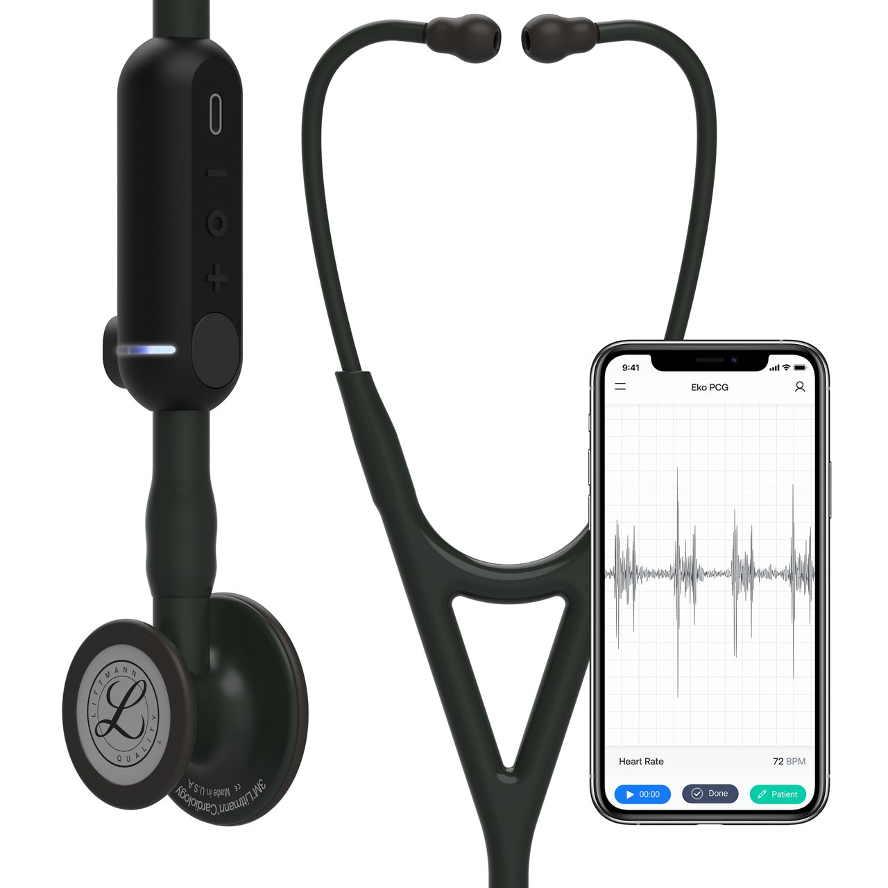 3M™ Littmann® CORE Digital Stethoscope, 8480, Hero view, iPhone, 3400x3400 px, high res