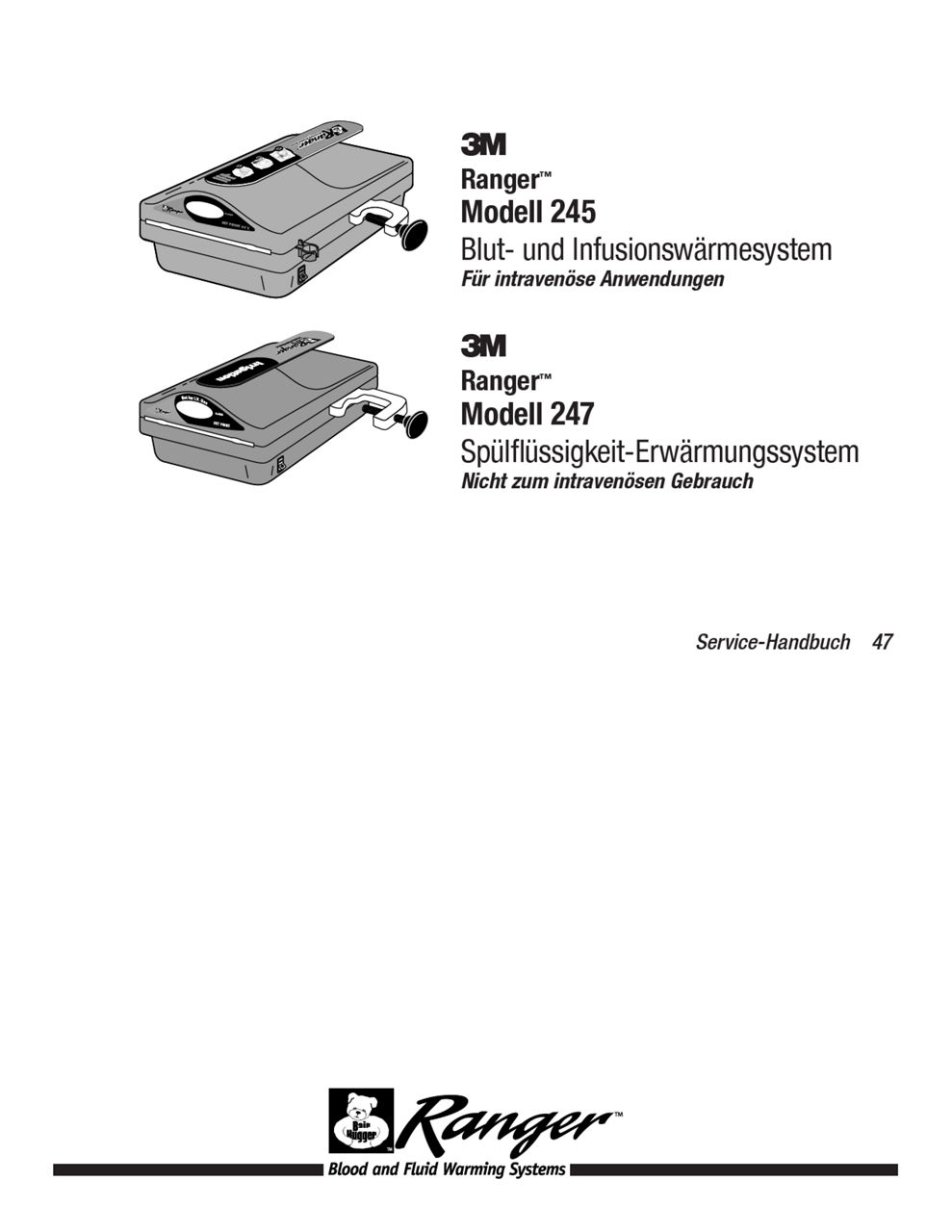 3M Ranger System Model 245, 247 Service Manual (German)