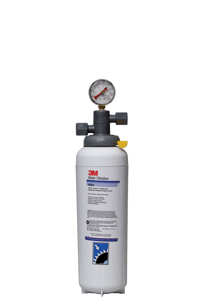 3M™ High Flow Series Cold Beverage Water Filtration System BEV165,5616302, 3 um NOM, 3.34 gpm, 35000 gal, 1/Case