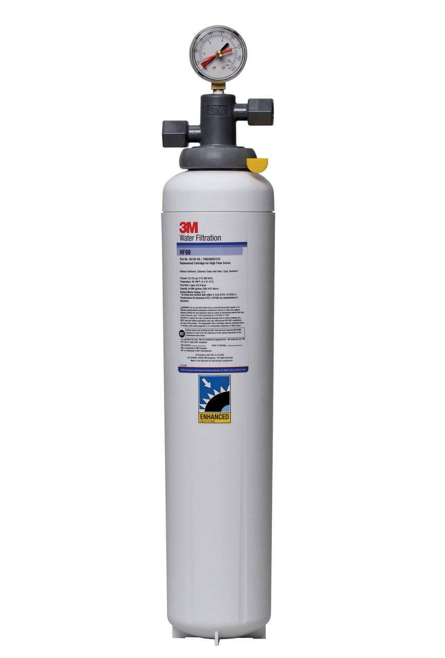 3M™ High Flow Series Cold Beverage Water Filtration System BEV190,5616401, 0.2 um NOM, 5 gpm, 54000 gal, 1/Case