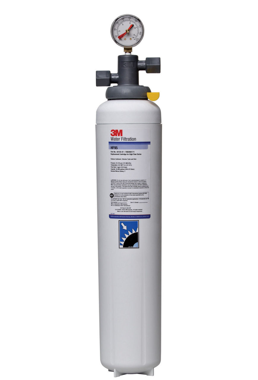 3M™ High Flow Series Cold Beverage Water Filtration System BEV195,5616402, 3 um NOM, 5 gpm, 54000 gal, 1/Case